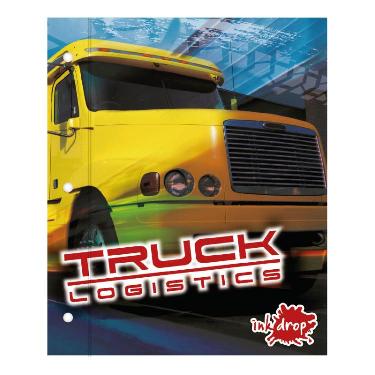 Carpeta Escolar 2 Tapas Con Cordon N°3 Inkdrop 2025 Power Trucks Art.302008-302115